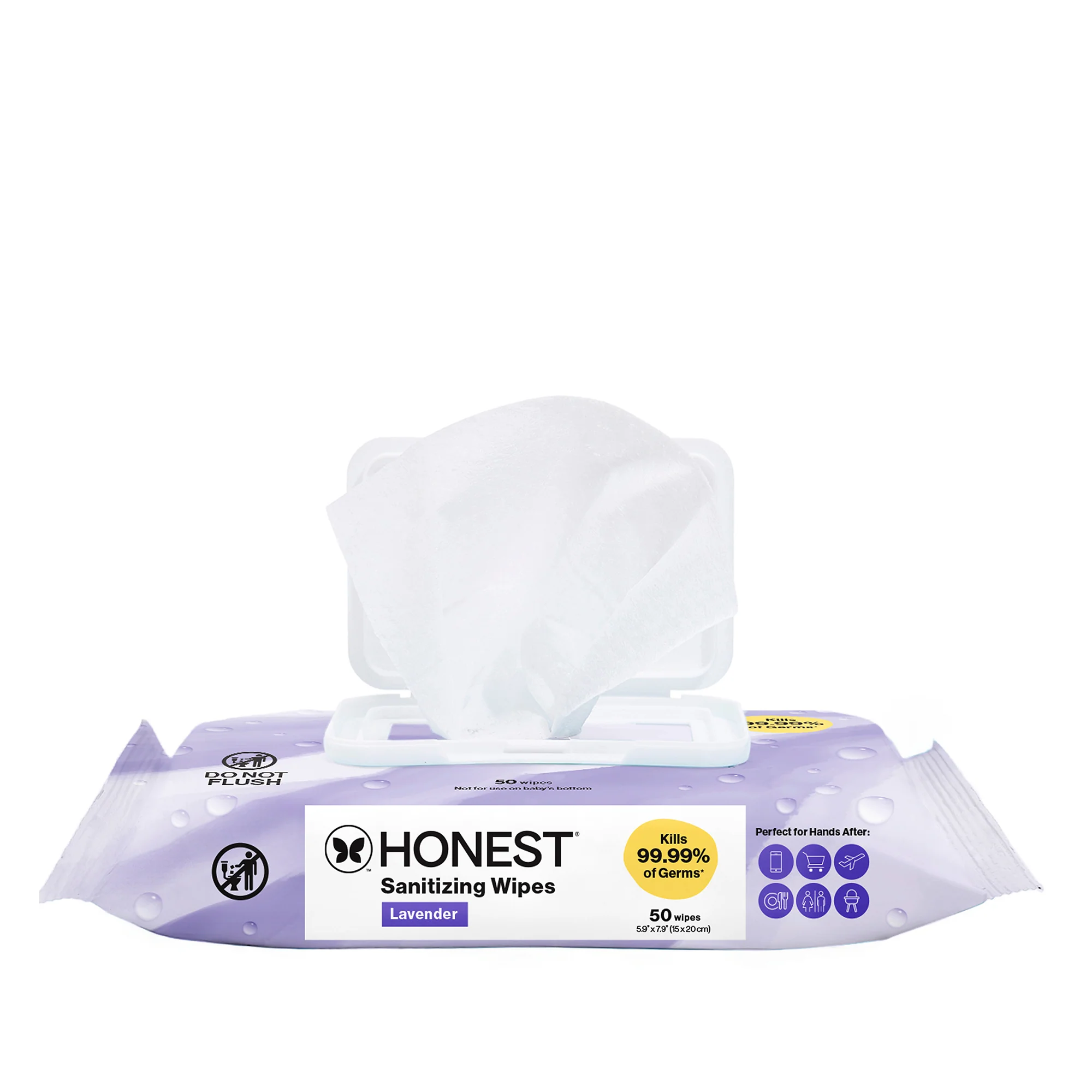 Sanitizing Alcohol Wipes, Lavender Field