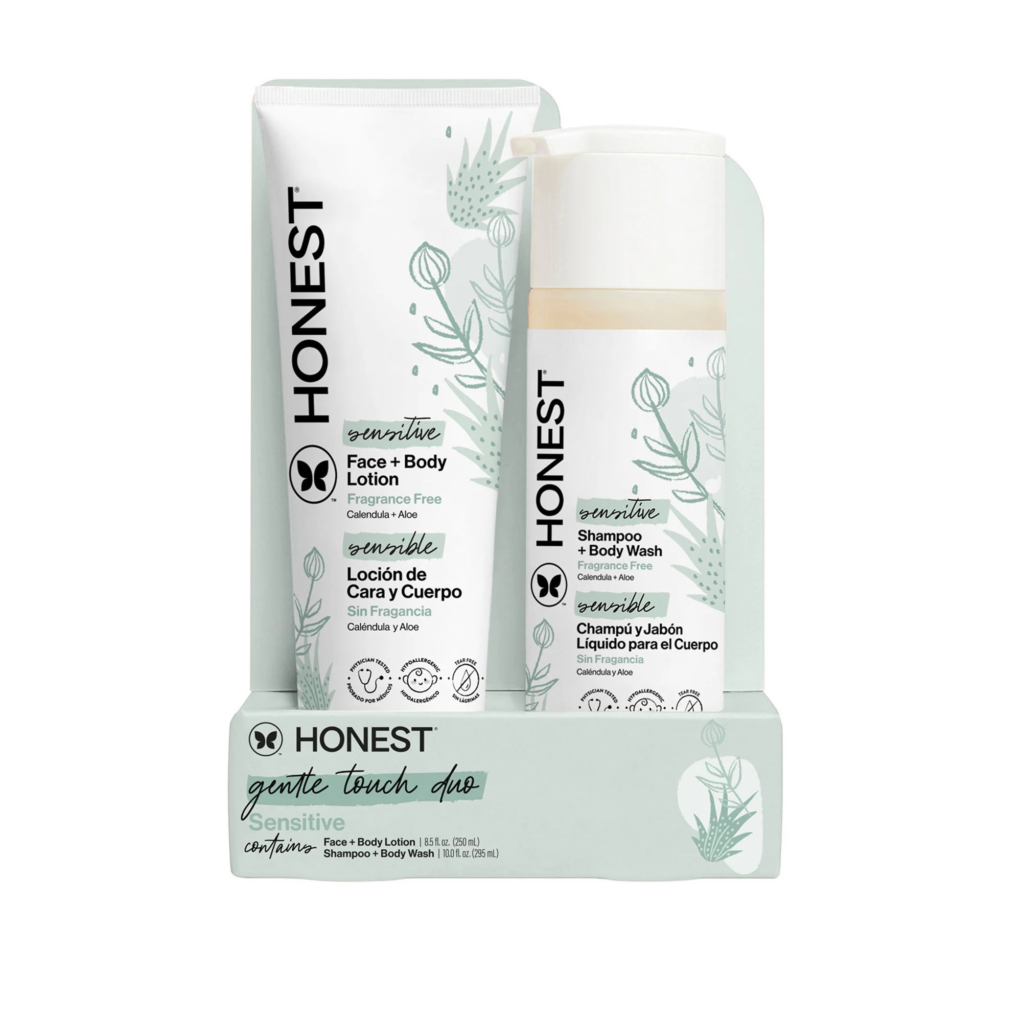 Shampoo + Lotion Duo, Sensitive