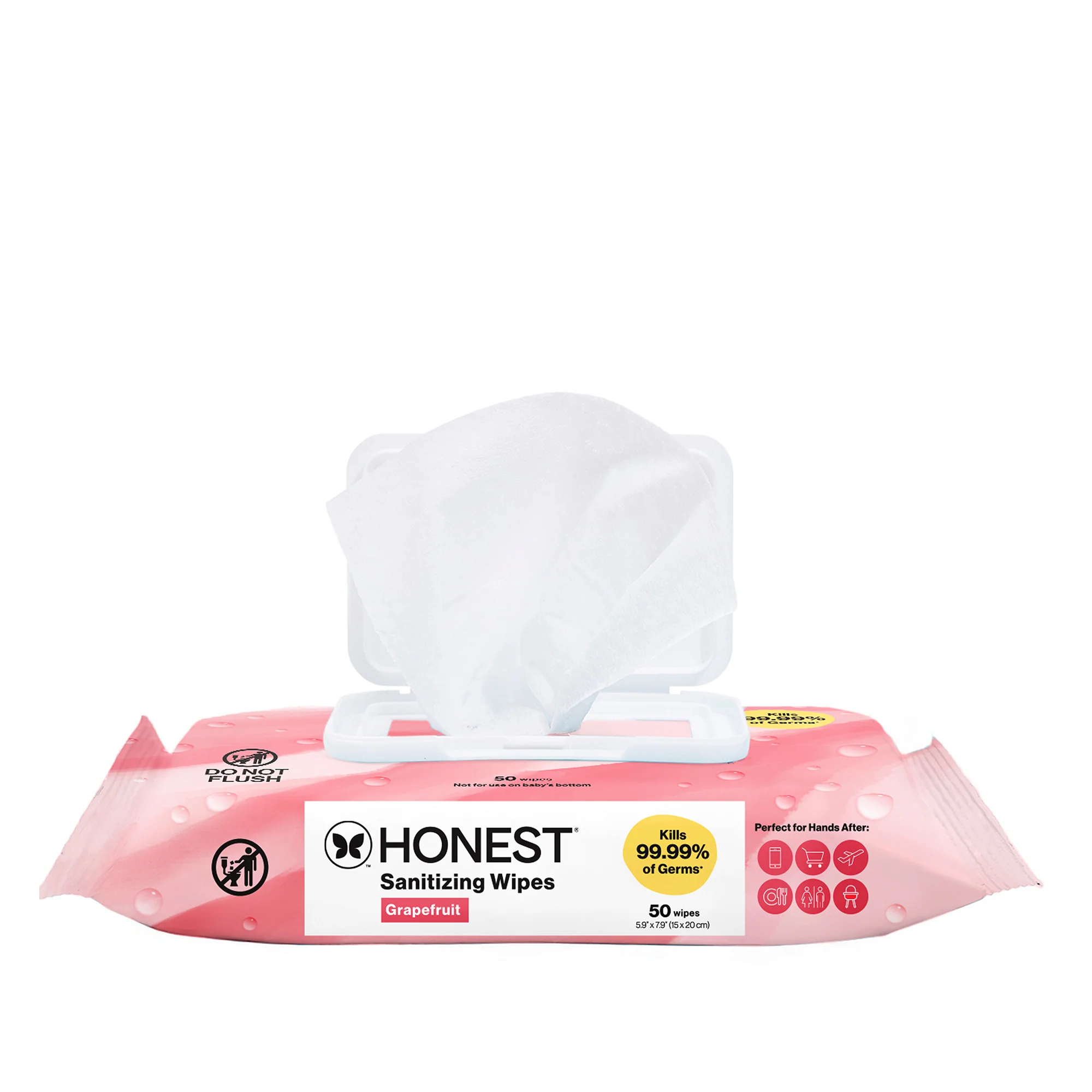 Sanitizing Alcohol Wipes, Grapefruit Grove