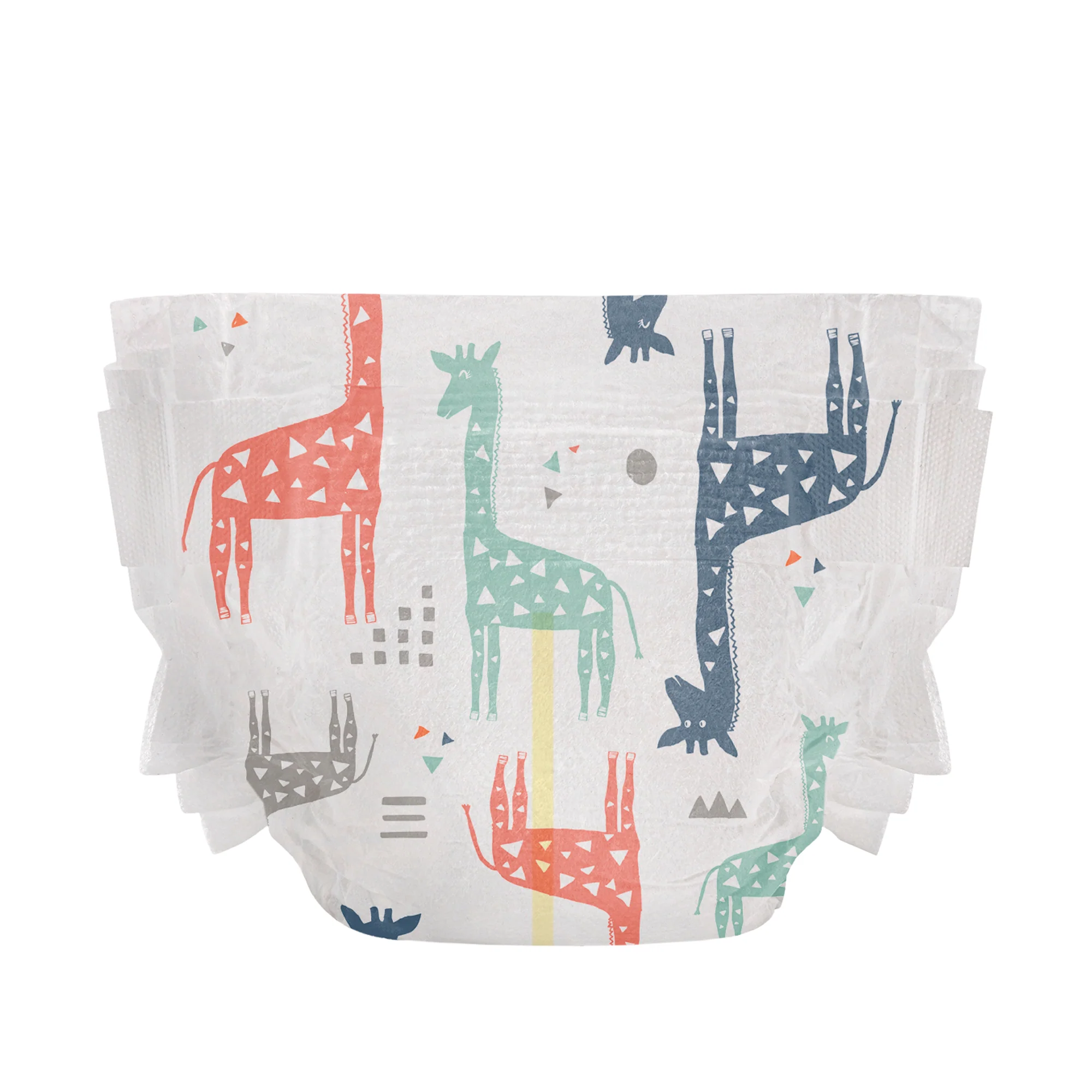 Honest Clean Conscious Diaper®, Multi-Colored Giraffes, Size 2