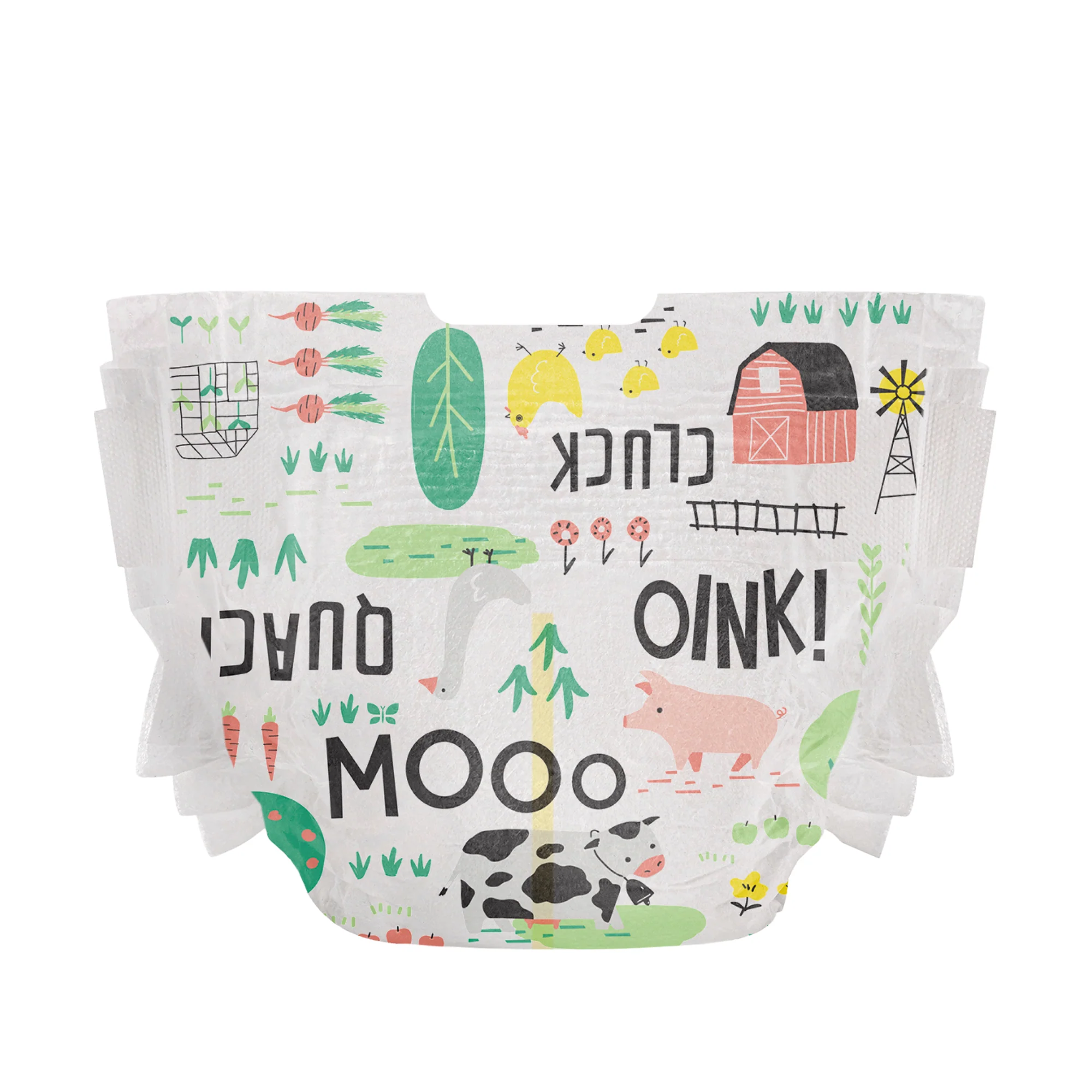 Honest Clean Conscious Diaper®, Barnyard Babies, Size 4